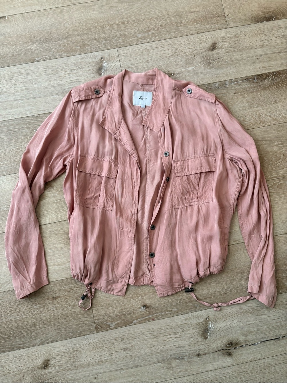 Rails Dusty Pink Utility Jacket with Drawstring Hem